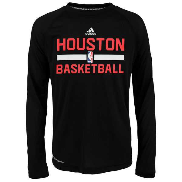Houston Rockets On-Court Climalite Ultimate Long Sleeve WEM T-Shirt - Black,We sell and wholesale Houston Rockets On-Court Climalite Ultimate Long Sleeve WEM T-Shirt - Black on line form chian!